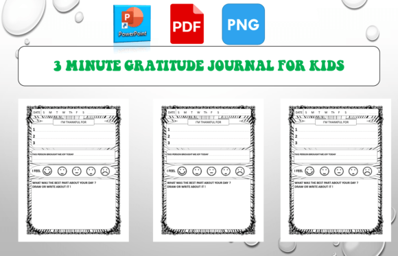 3 Minute Gratitude Journal for Kids