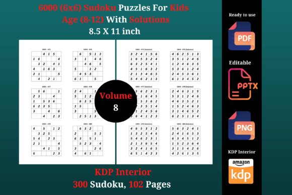 6000 Sudoku 6 X 6 for Kids Volume 8: A Comprehensive Guide