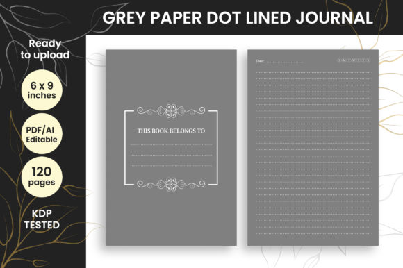 Discover the Versatility of the KDP Grey Paper Dot Lined Journal