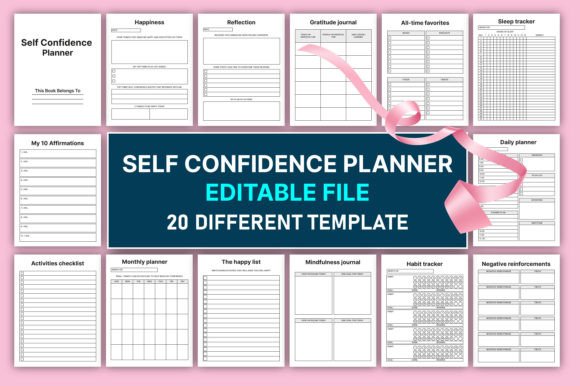 Editable Self Confidence Planner for KDP: A Strategic Tool for Personal and Professional Growth