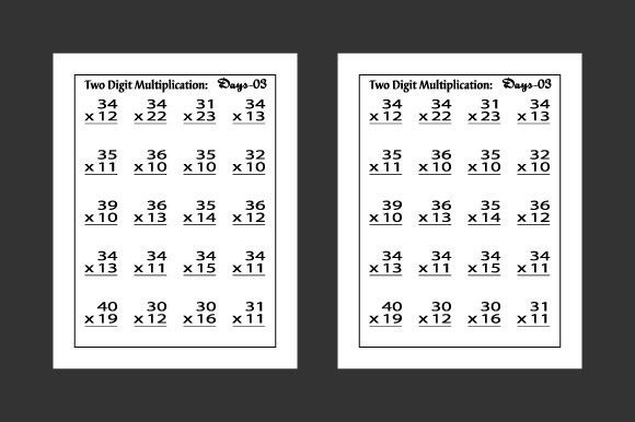 Enhancing Math Skills with High-Quality Two-Digit Multiplication Worksheets