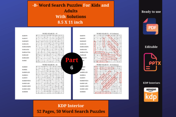 Exploring B Word Search Puzzles for KDP Part 6: A Comprehensive Guide