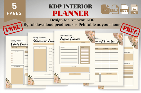 Maximize Your Productivity with Planner KDP Interior
