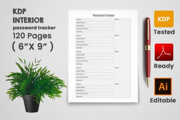 Password Tracker 2023 6 x9 KDP Interior: A Comprehensive Guide