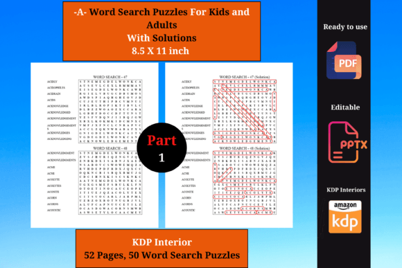 Word Search Puzzles for KDP Part 1: A Comprehensive Guide